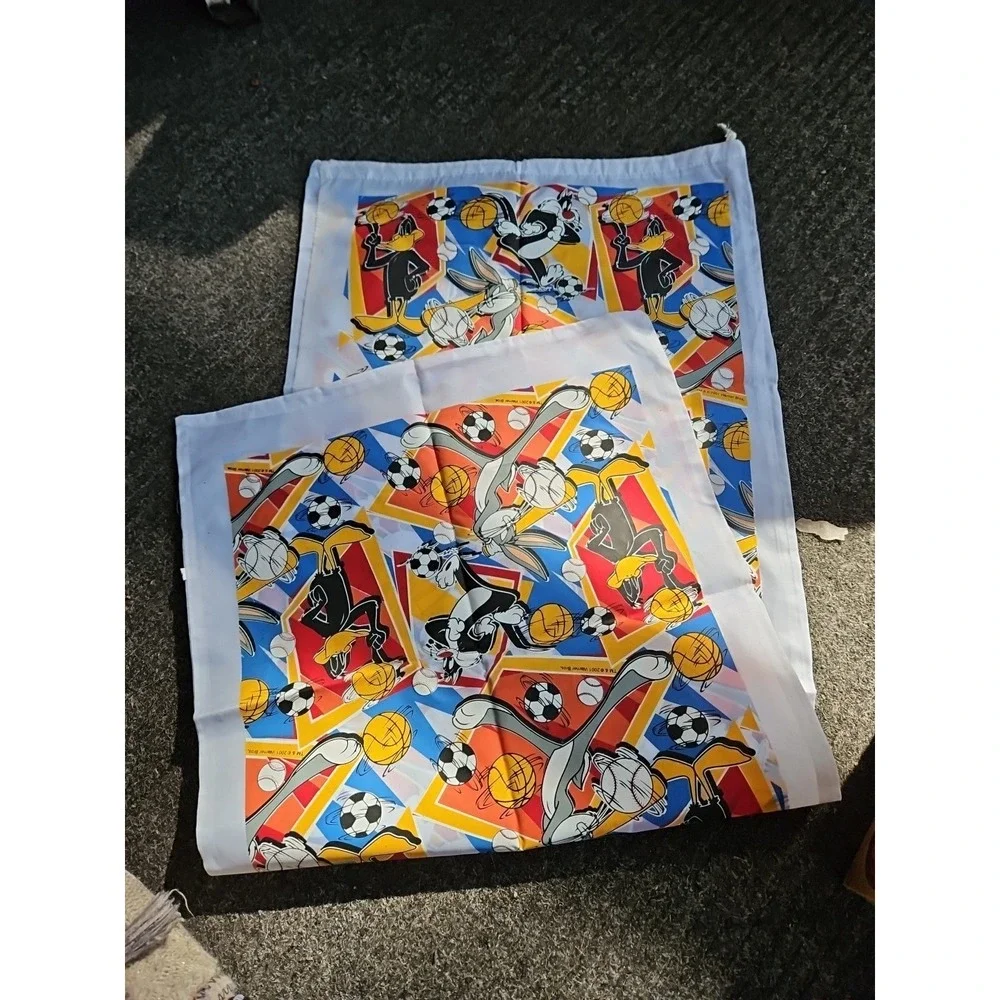 Vintage Daffy Duck Bugs Bunny Sylvester Drawstring‎ Bag Sports Nylon Y2K 38